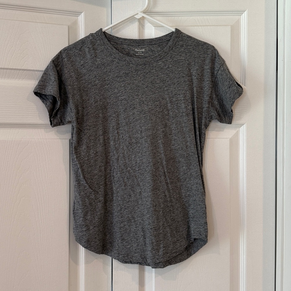 Madewell Heather Gray Knit Top